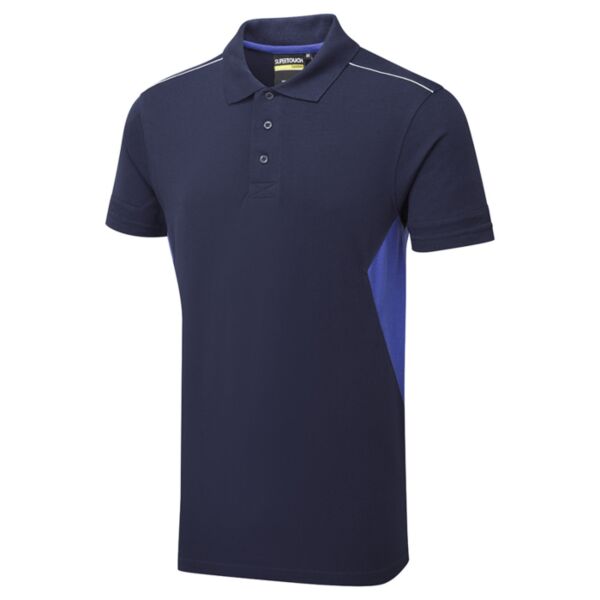 System Eco Work Polo Shirt Navy Royal Thumbnail